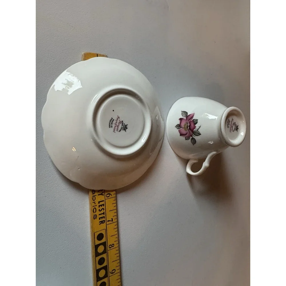 Vintage Royal Imperial Bone China Pink Rose Teacup And Saucer England